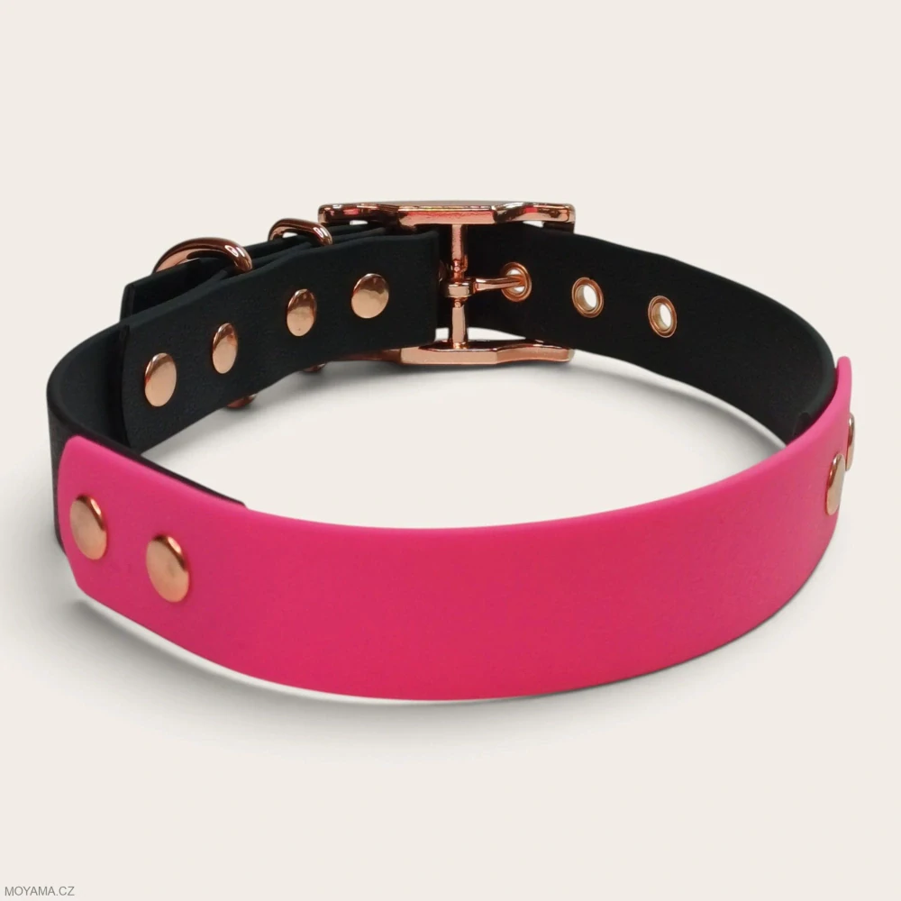 Obojek XL – Charlie DUO black-pink