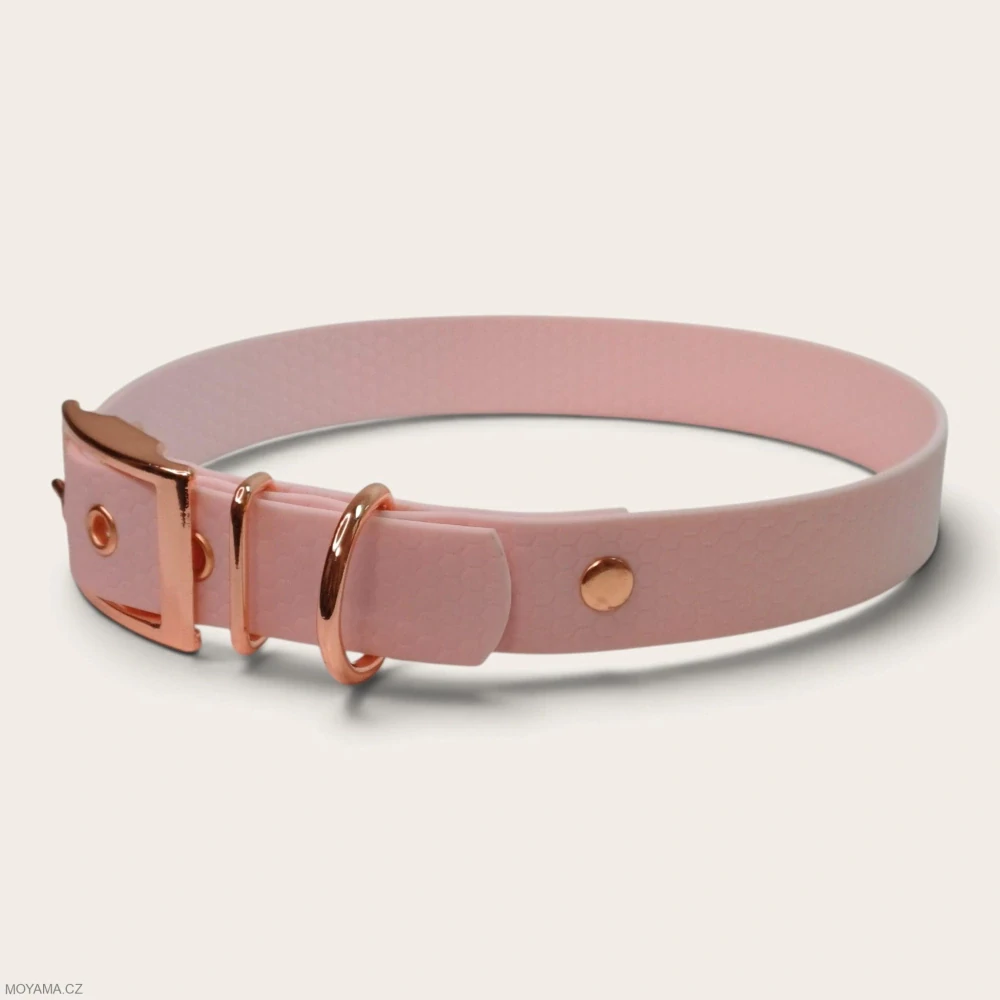 Obojek XXL – Charlie light pink hexa