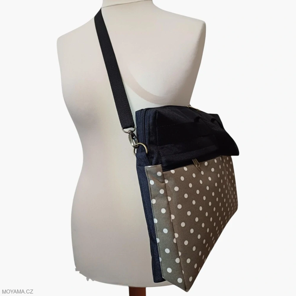 Velká taška crossbody - Tommy puntíky