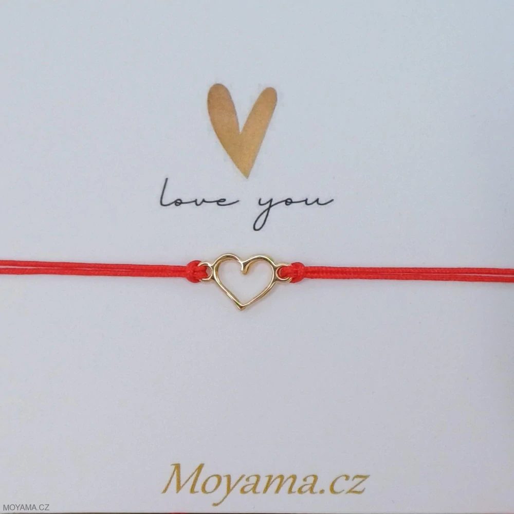 Náramek Mariam IV. karta love you