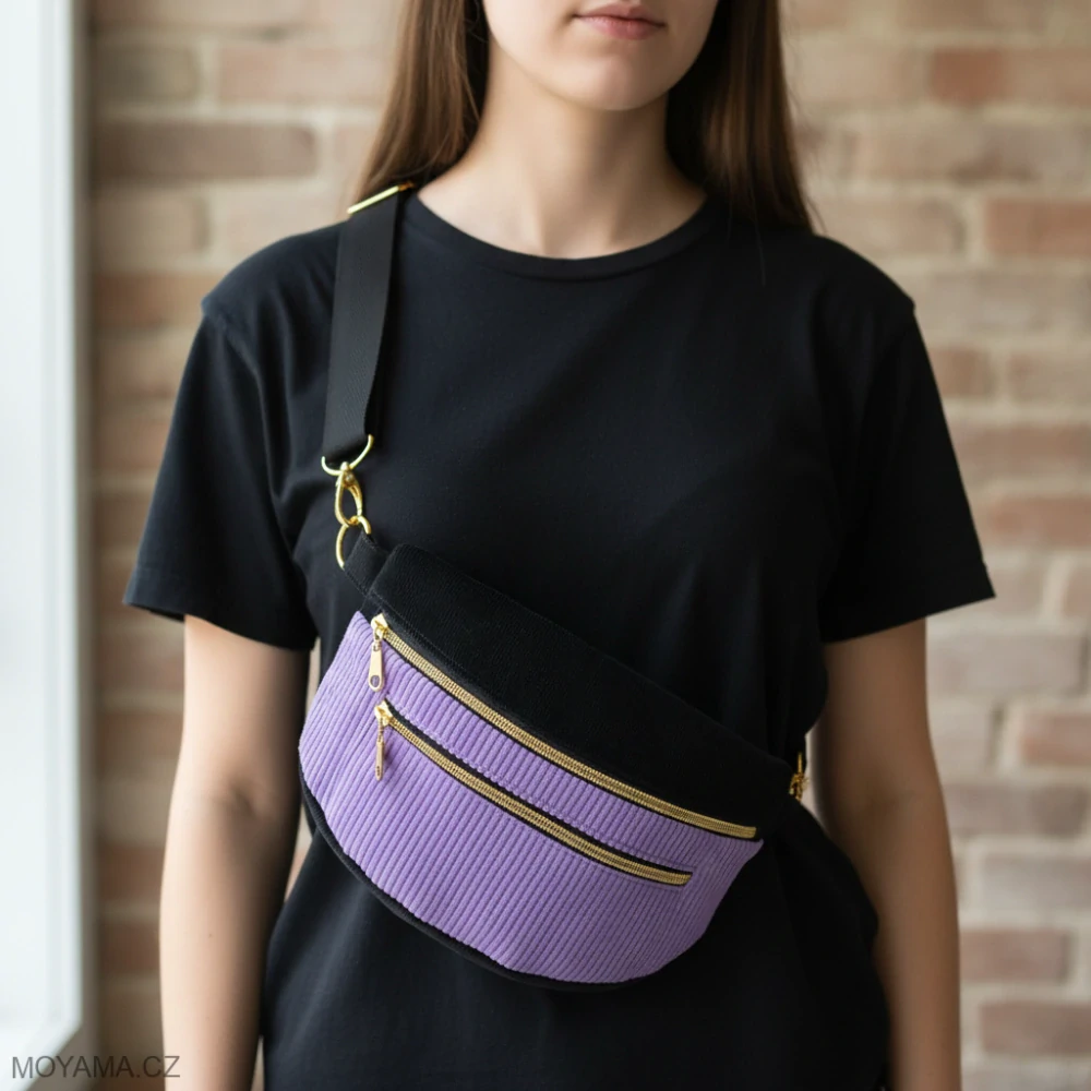 Ledvinka Maya Pocket Duo – lila & black