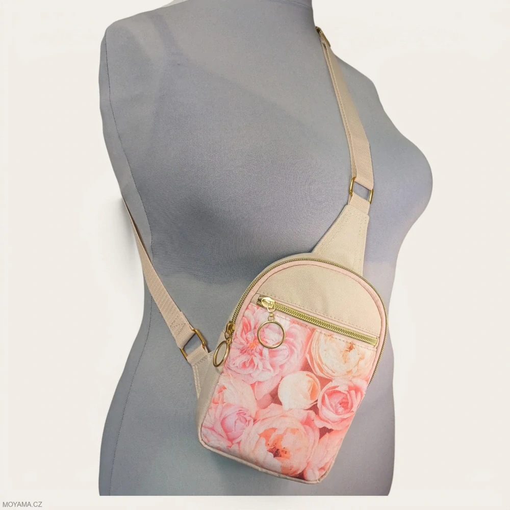 Crossbody DEFNE II. – cream and bloom