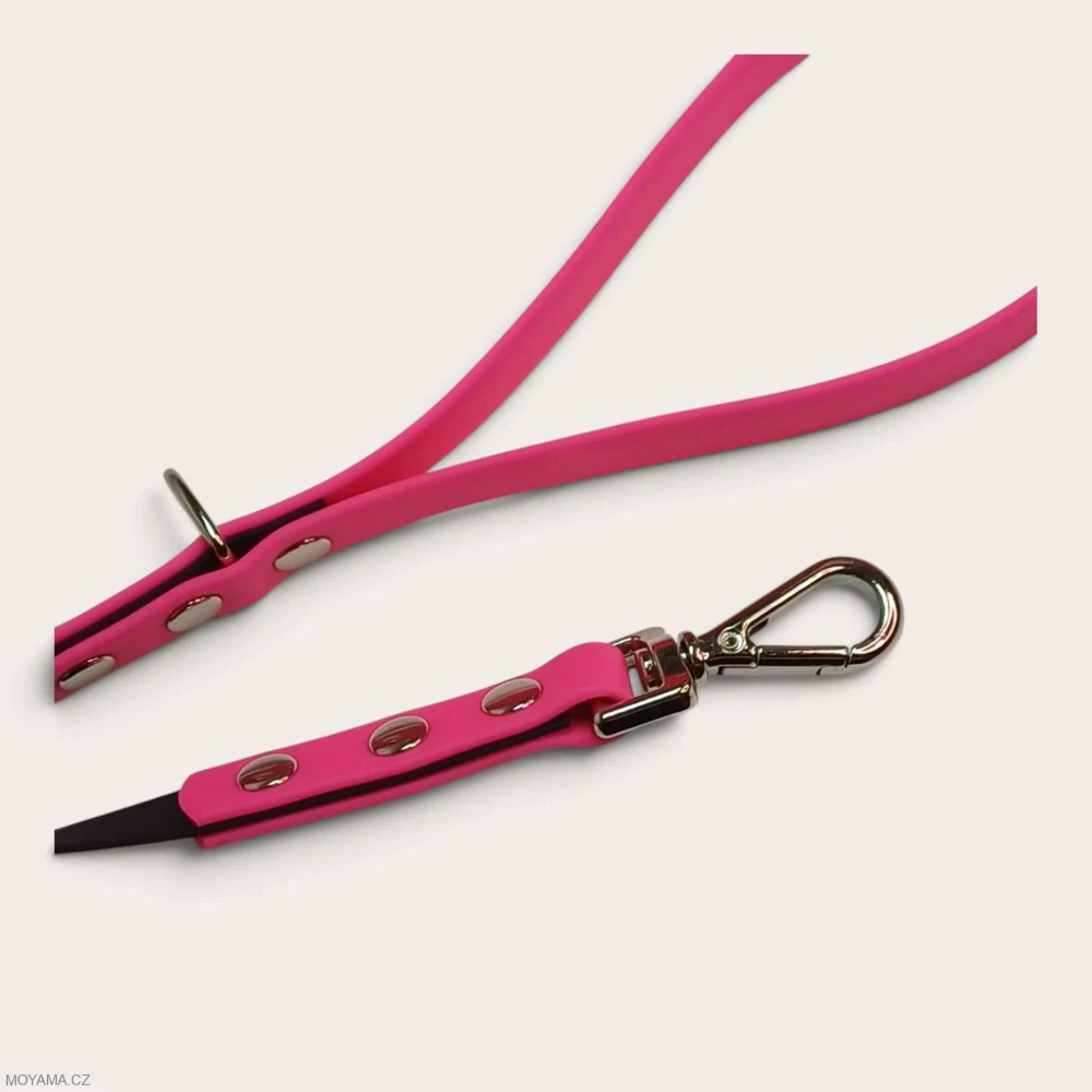 Vodítko S - black dark pink