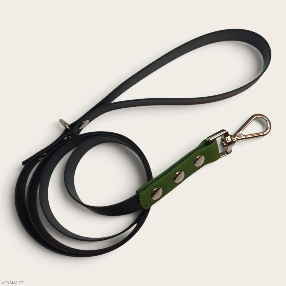 Vodítko S - black dark green hexa