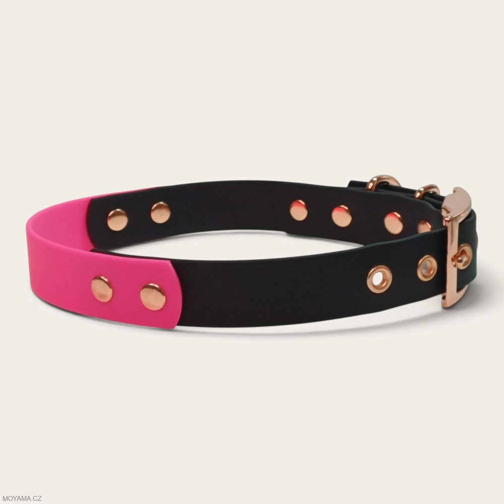 Obojek XL – Charlie DUO black-pink