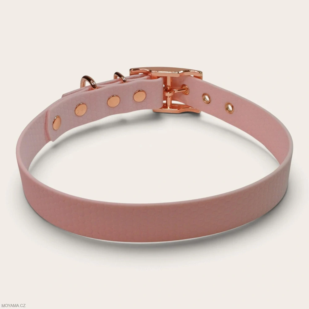 Obojek XXL – Charlie light pink hexa