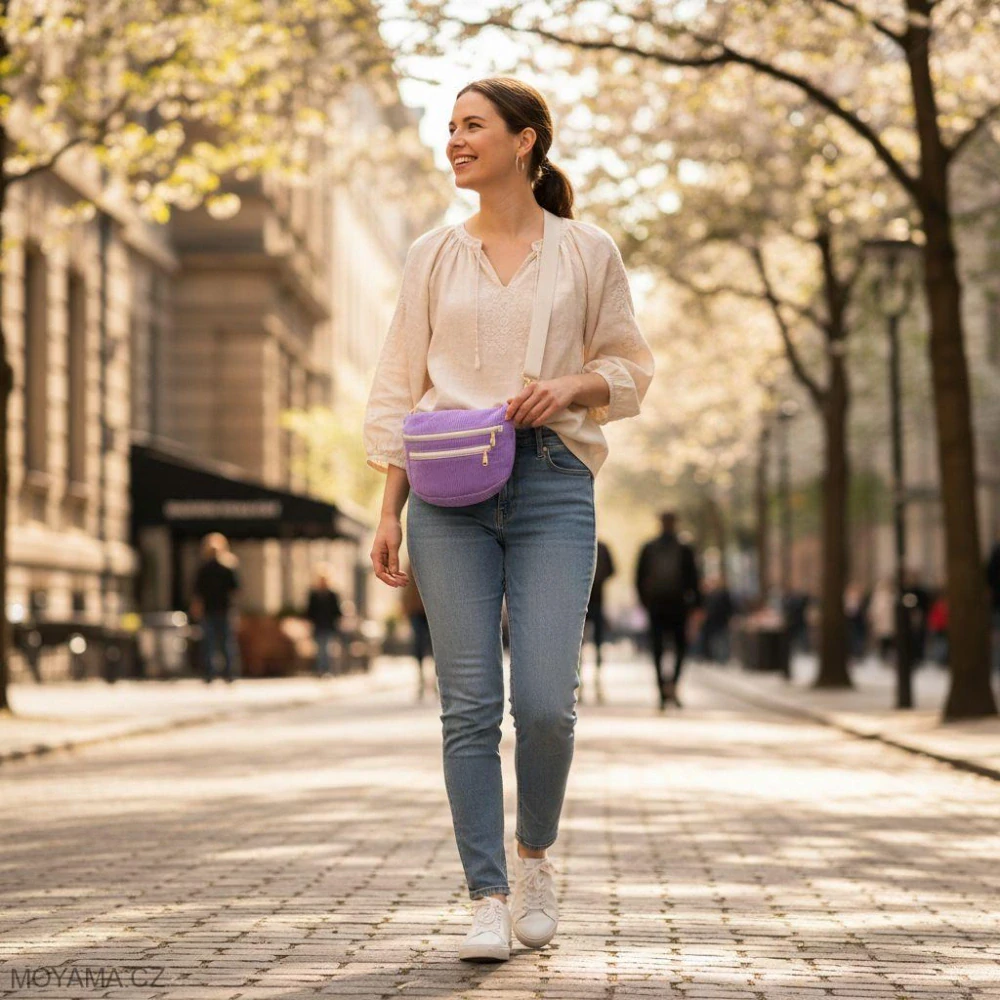 Ledvinka Maya pocket - lila