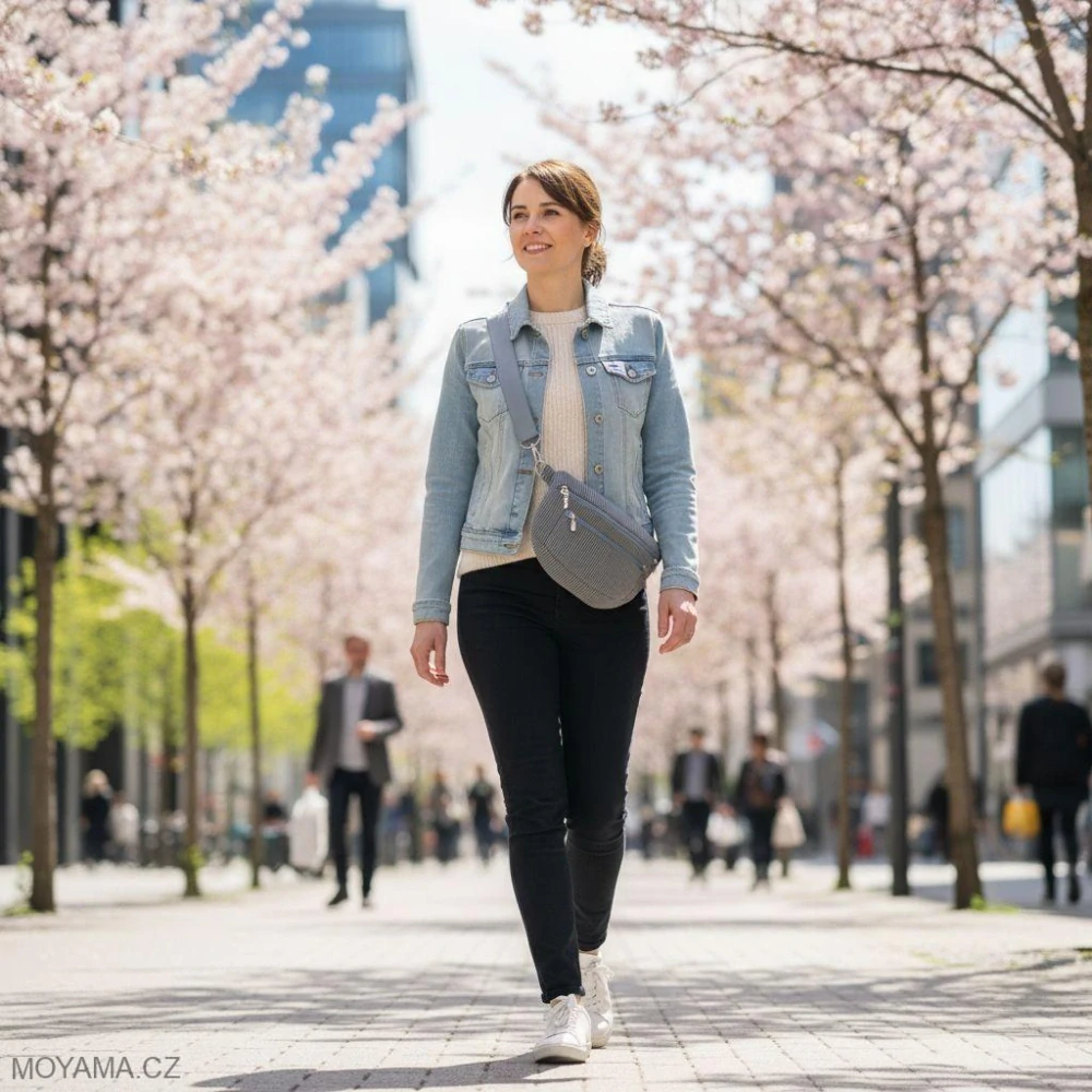 Ledvinka Maya pocket - grey