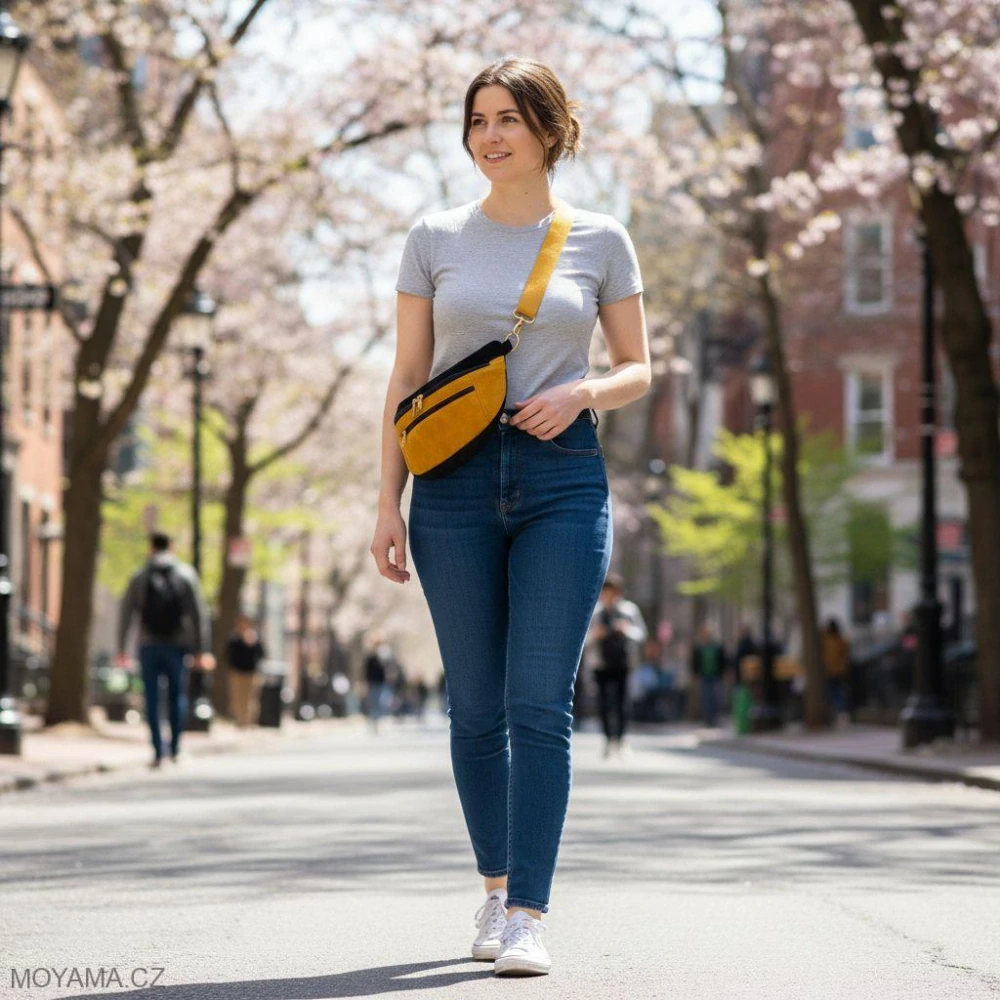 Ledvinka Maya Pocket Duo – mustard & black