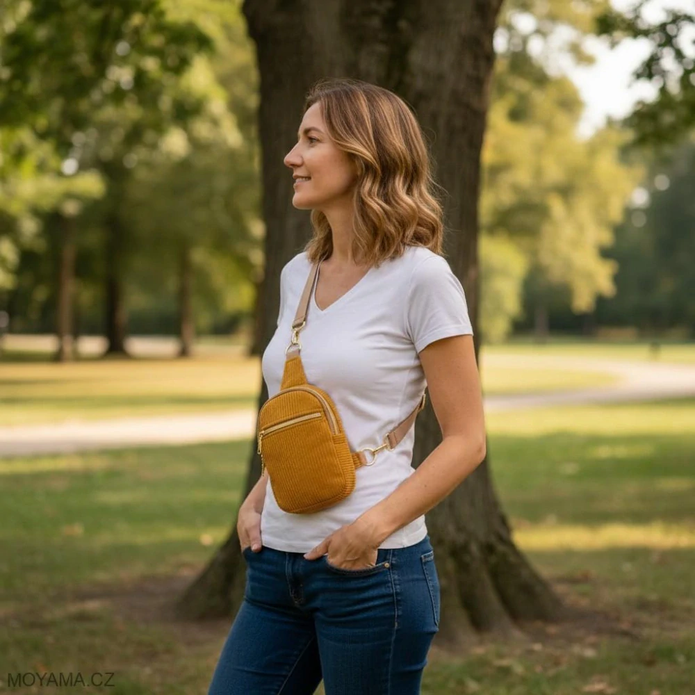 Crossbody DEFNE VI. – cord pumpkin