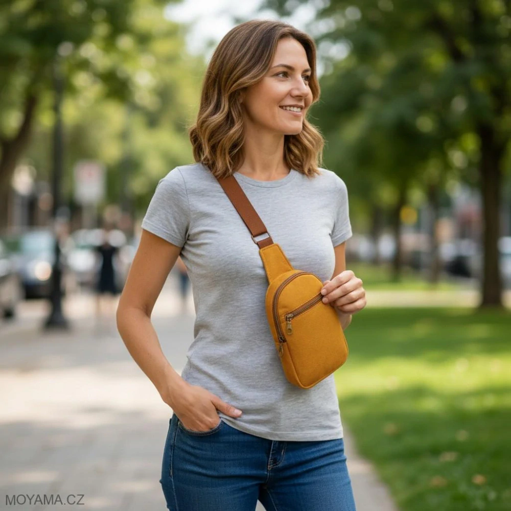 Crossbody DEFNE IX. – honey mustard I.