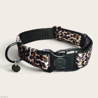 Obojek XS/S - leopard hnědý