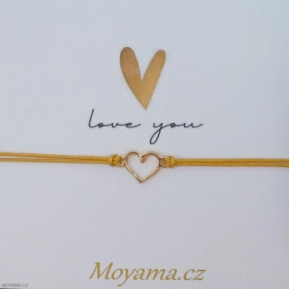 Náramek Mariam II. karta love you
