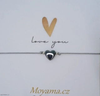 Náramek Thea I. karta love you
