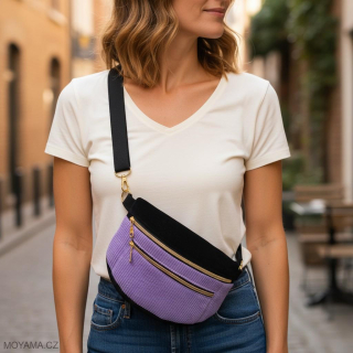 Ledvinka Maya Pocket Duo – lila & black