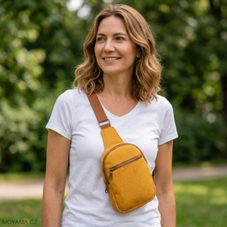 Crossbody DEFNE IX. – honey mustard I.