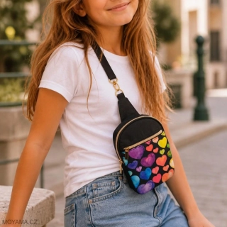 Crossbody DEFNE Rainbow Hearts