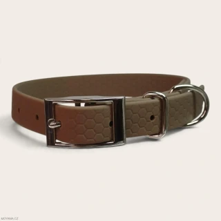 Obojek S – Deniz Brown Hexa