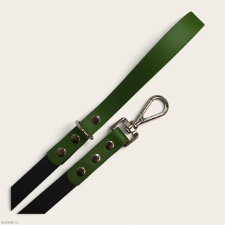 Vodítko M black dark green