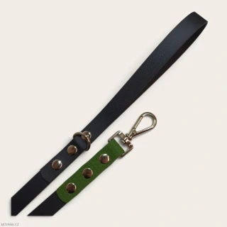 Vodítko S - black dark green hexa