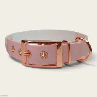 Obojek XL – Charlie DUO white-pink 
