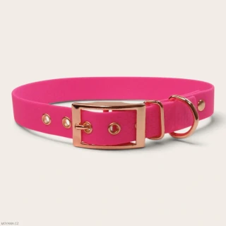 Obojek XXL – Charlie dark pink hexa